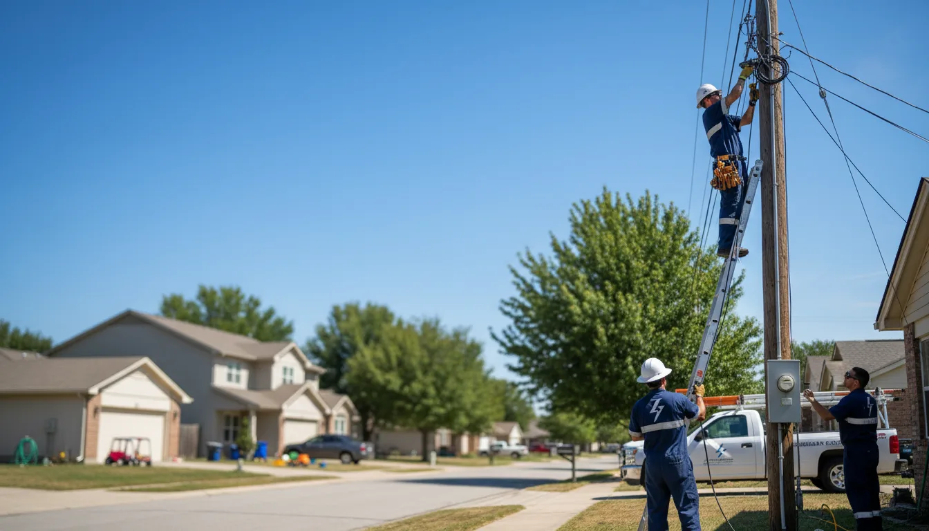 Residential electrician providing installation services in Lovilia, IA